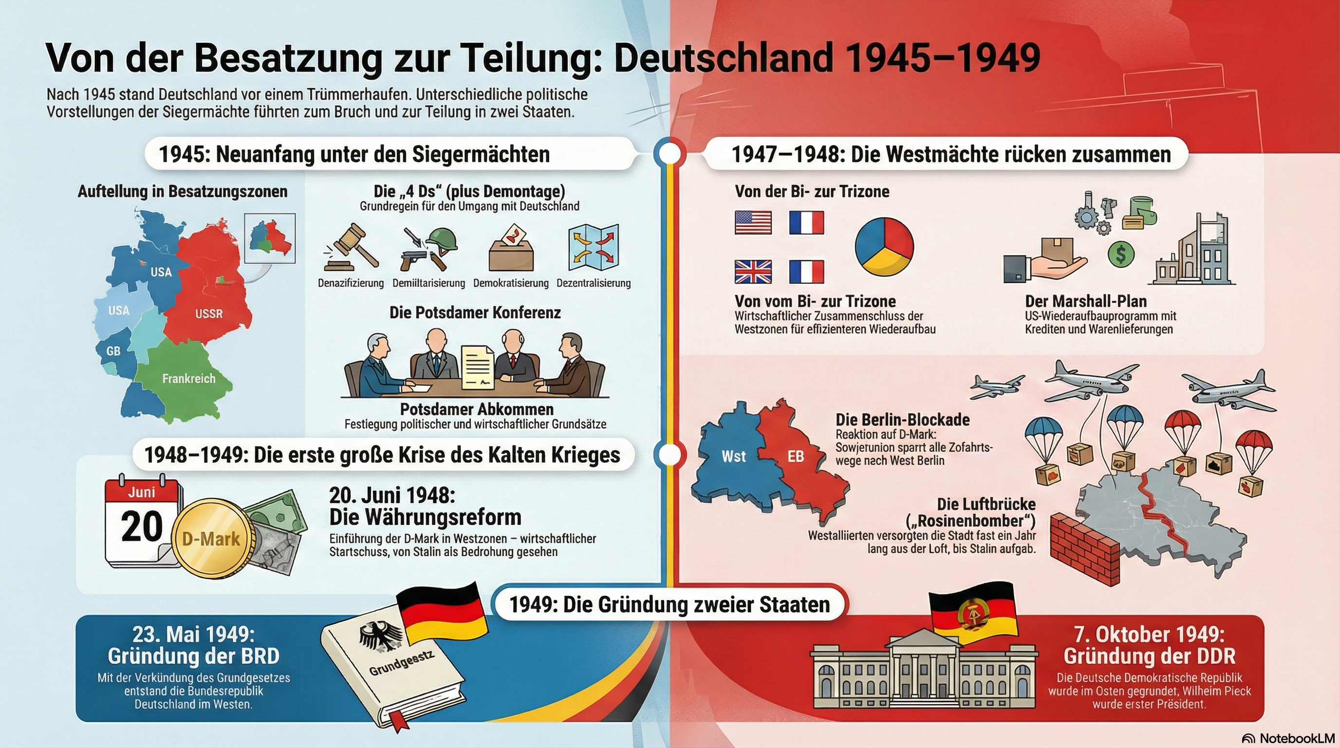 Infografik für Kapitel 4 (1945 bis 1949)
